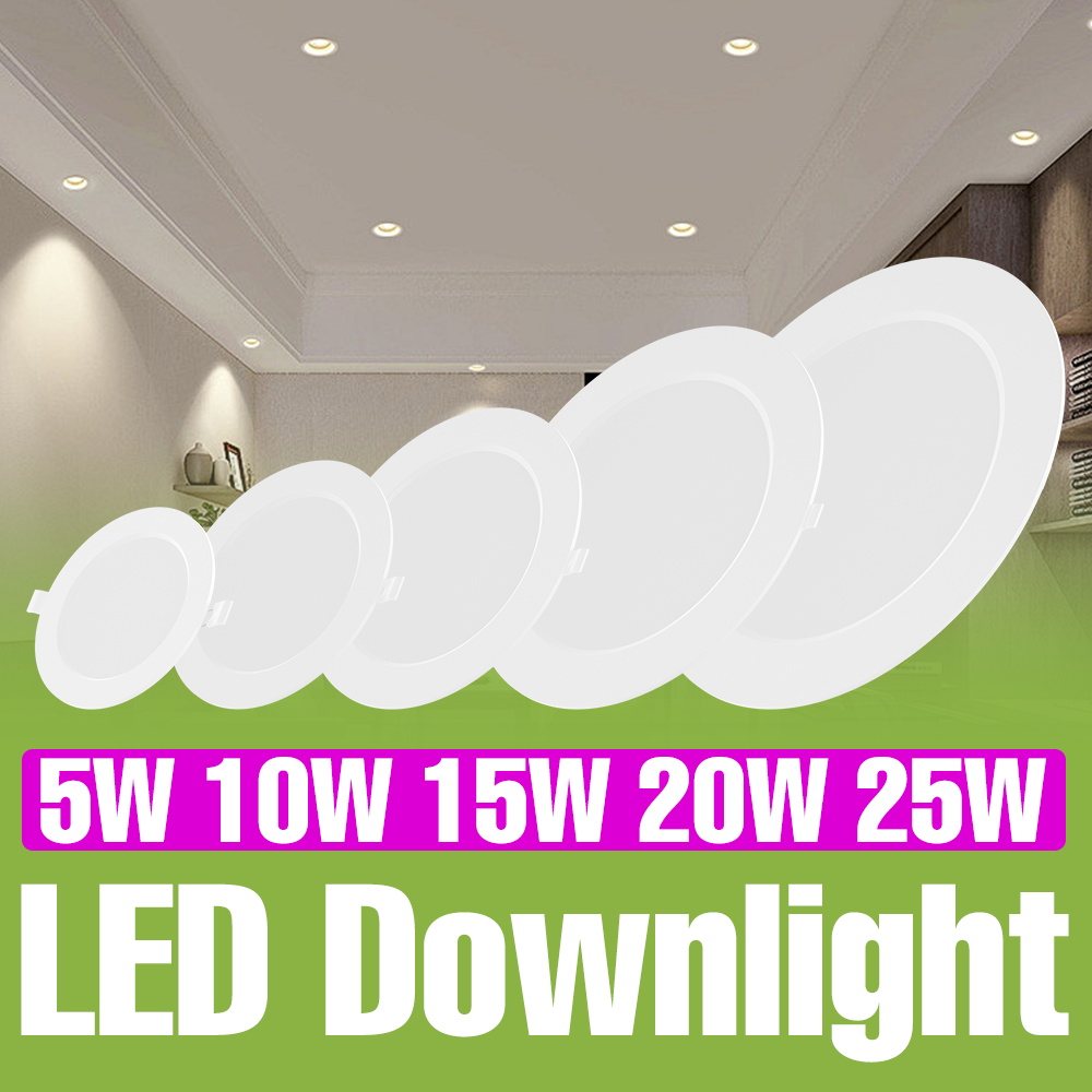 Kitchen Appliances In White - Plafonnier LED encastré rond Downlight AC220V