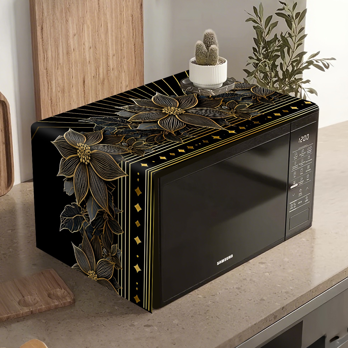 Kitchen Appliances Luxury - Housse de protection de luxe noire