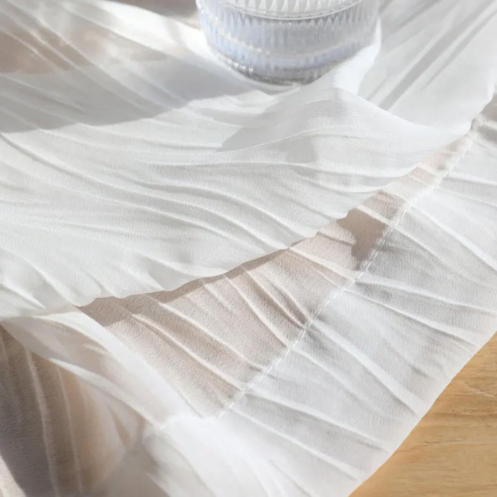 Kitchen Appliances In White - Rideaux modernes en Tulle de mousseline