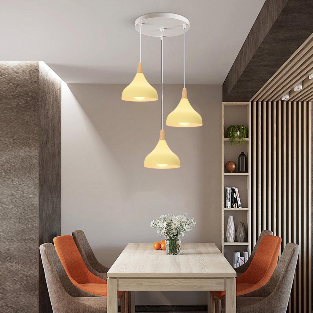 Nordique bois pendentif LED lu - Kitchen Appliances In White avis et prix