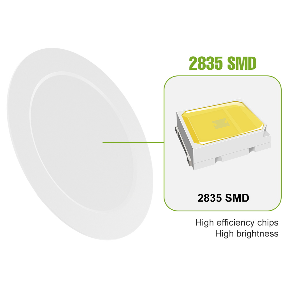 Plafonnier LED encastré rond D - Kitchen Appliances In White avis et prix