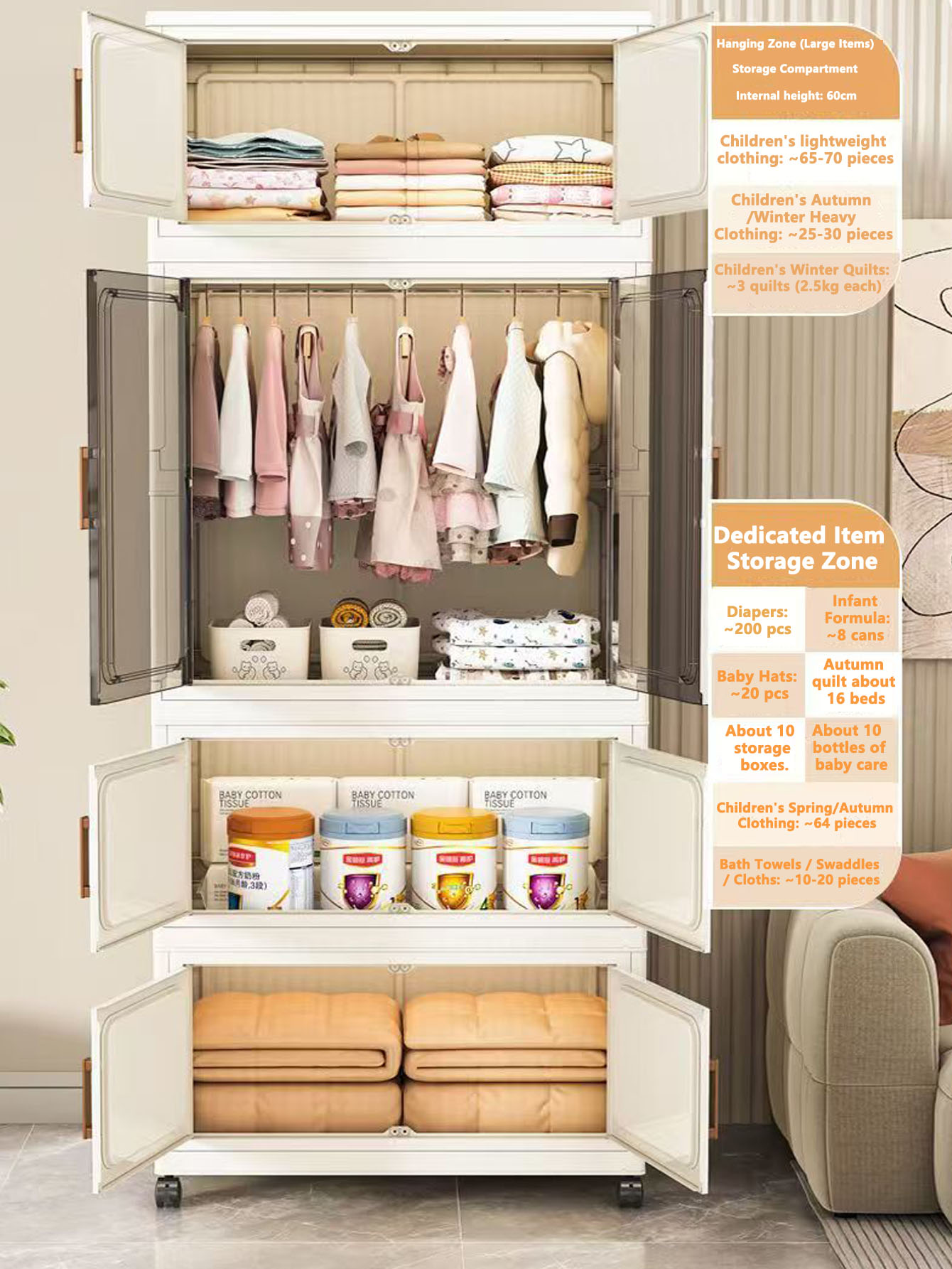 Armoire de rangement pliante m - Kitchen Appliances In White avis et prix