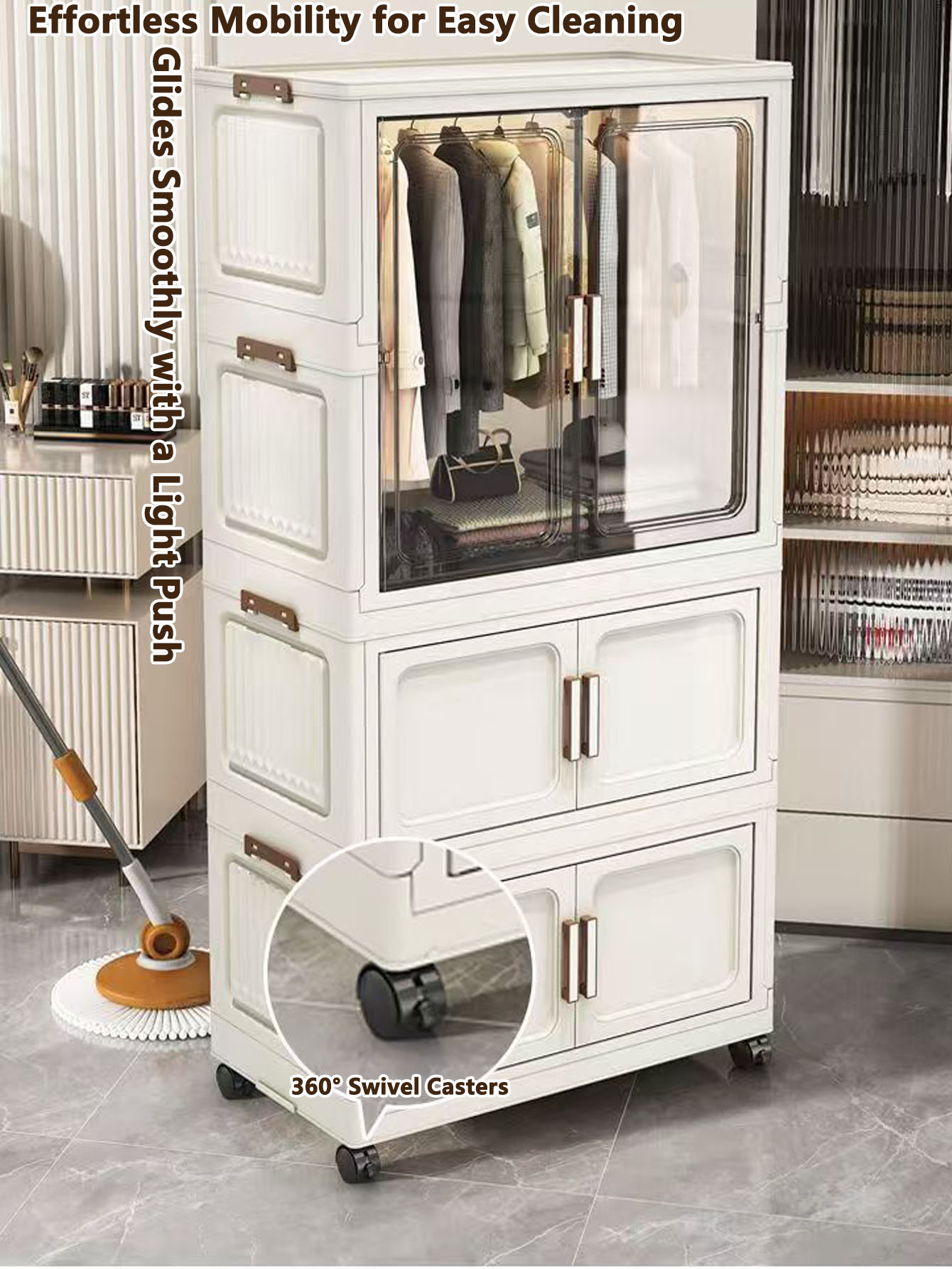 Armoire de rangement pliante m - Kitchen Appliances In White avis et prix