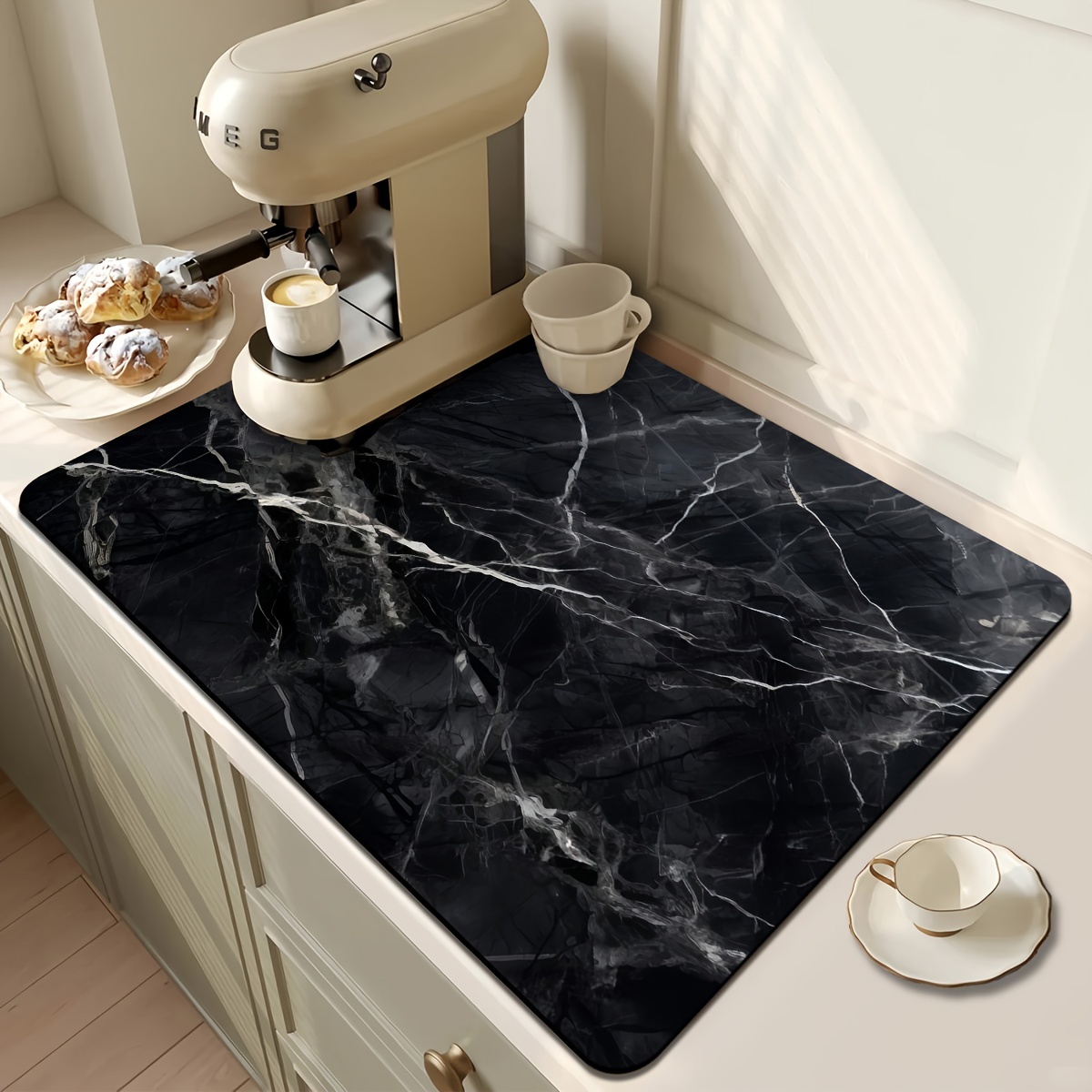 Tapis absorbant à imprimé marb - Kitchen Appliances Luxury avis et prix