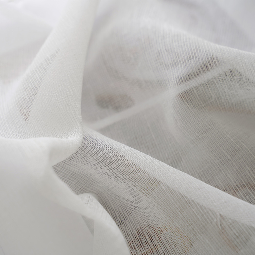 Rideaux transparents en lin bl - Kitchen Appliances In White avis et prix